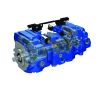 Produktbild der blau lackierten X3-Pumpe. Bild: Danfoss Power Solutions 